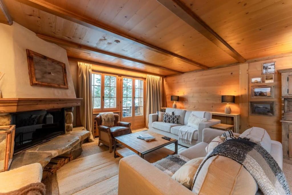 Charming Alpine Apartment Гштад Экстерьер фото